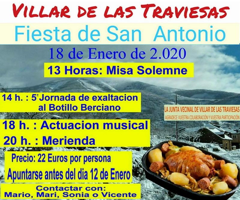 Villar de las Traviesas celebra la Fiesta de San Antonio con la 5ª exaltación del Botillo 2