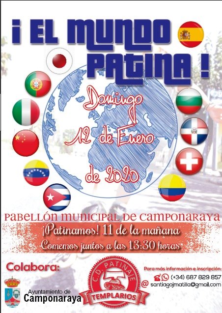 El Club de Patinaje Templarios organiza este domingo un gran encuentro en Camponaraya 2 El Club de Patinaje Templarios organiza este domingo un gran encuentro en Camponaraya 2
