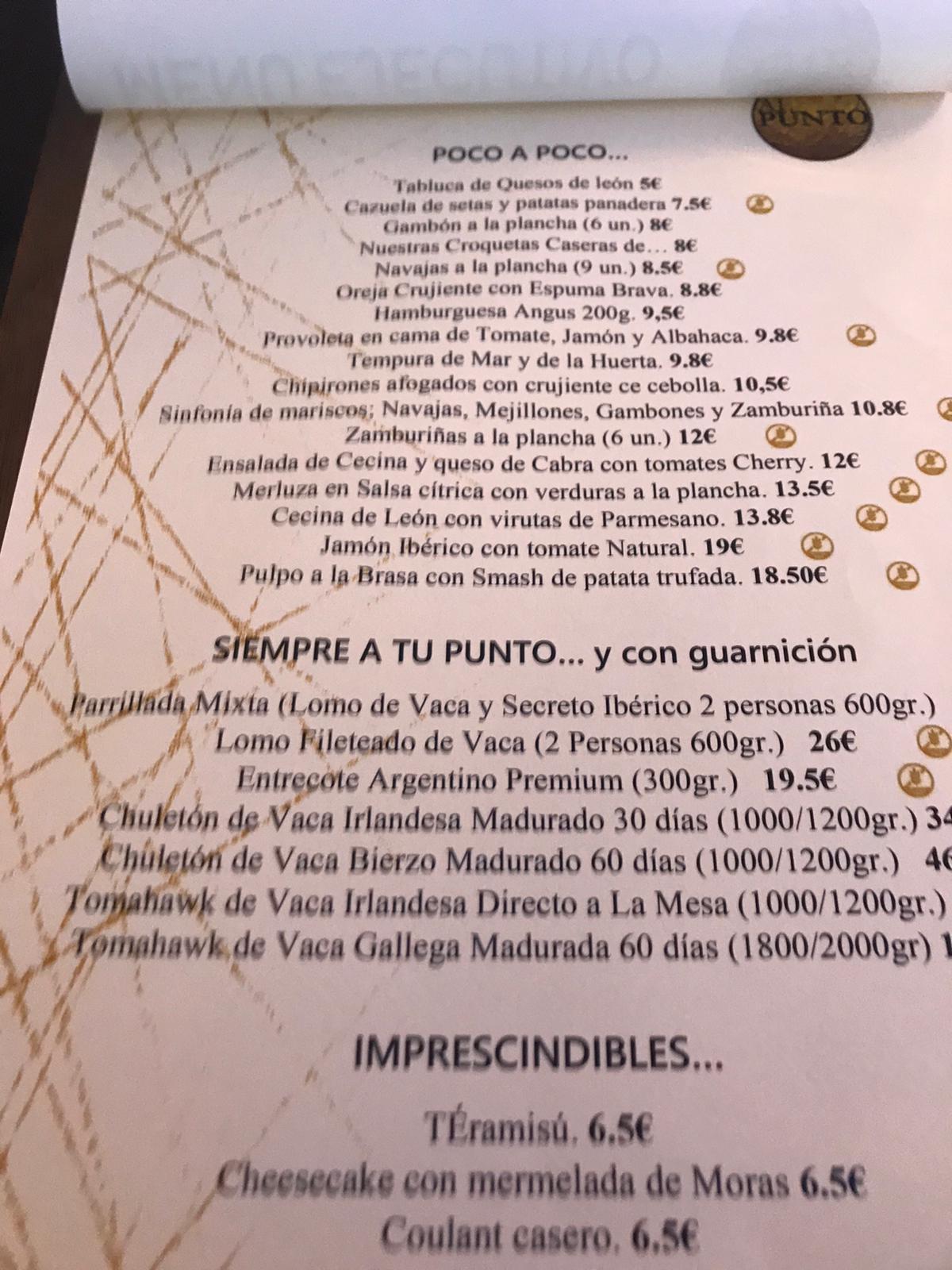 Reseña gastronomica: Restaurante Al Punto de Ponferrada 8