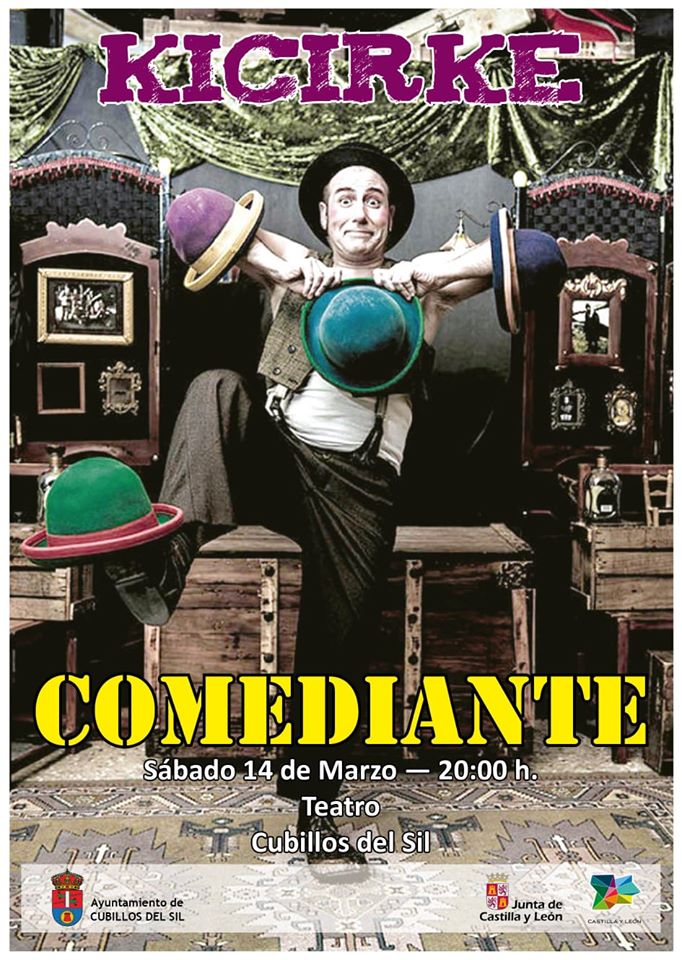 El Teatro de Cubillos del Sil presenta "El Comediante" el próximo sábado para público familiar 2