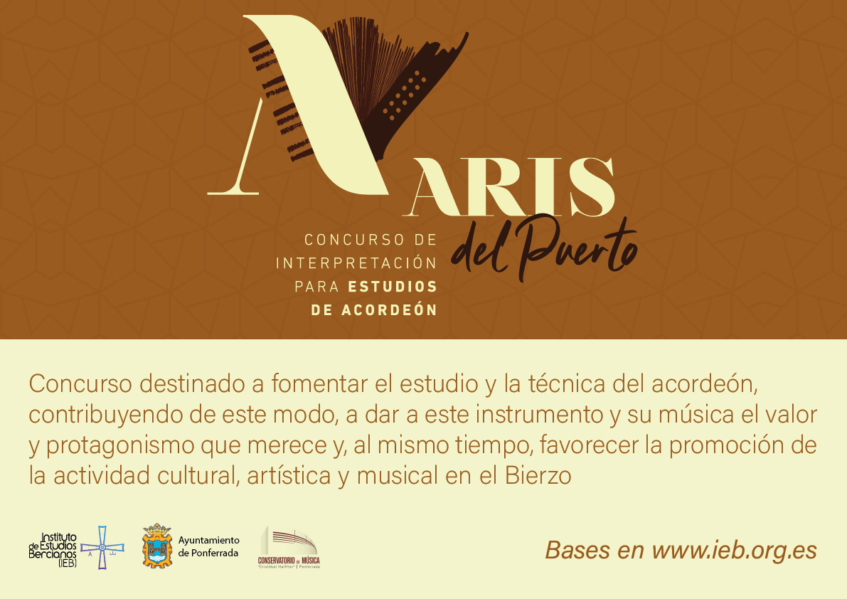 El IEB convoca el III Concurso de Interpretación para Estudios de Acordeón "Aris del Puerto" 2